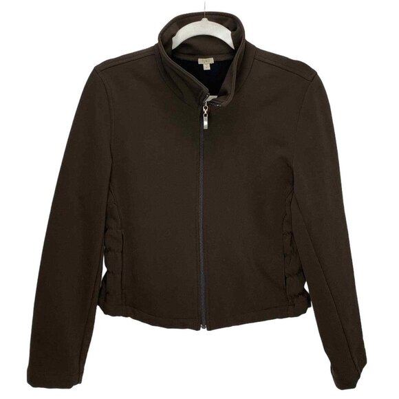 Fjall Schoeller Soft Shell Jacket Womens Medium Brown‎ Fleece Lined - Picture 1 of 11